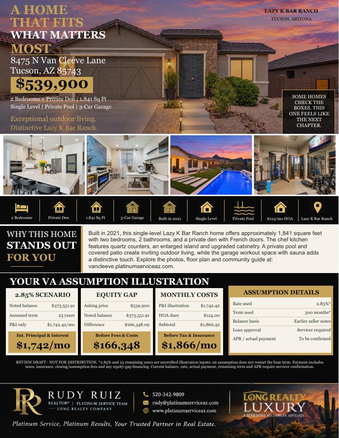 Rudy’s Van Cleeve home features presentation